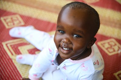 Little Sean gives us a beautiful smile - not even hydrocephalus can stop him from being happy!