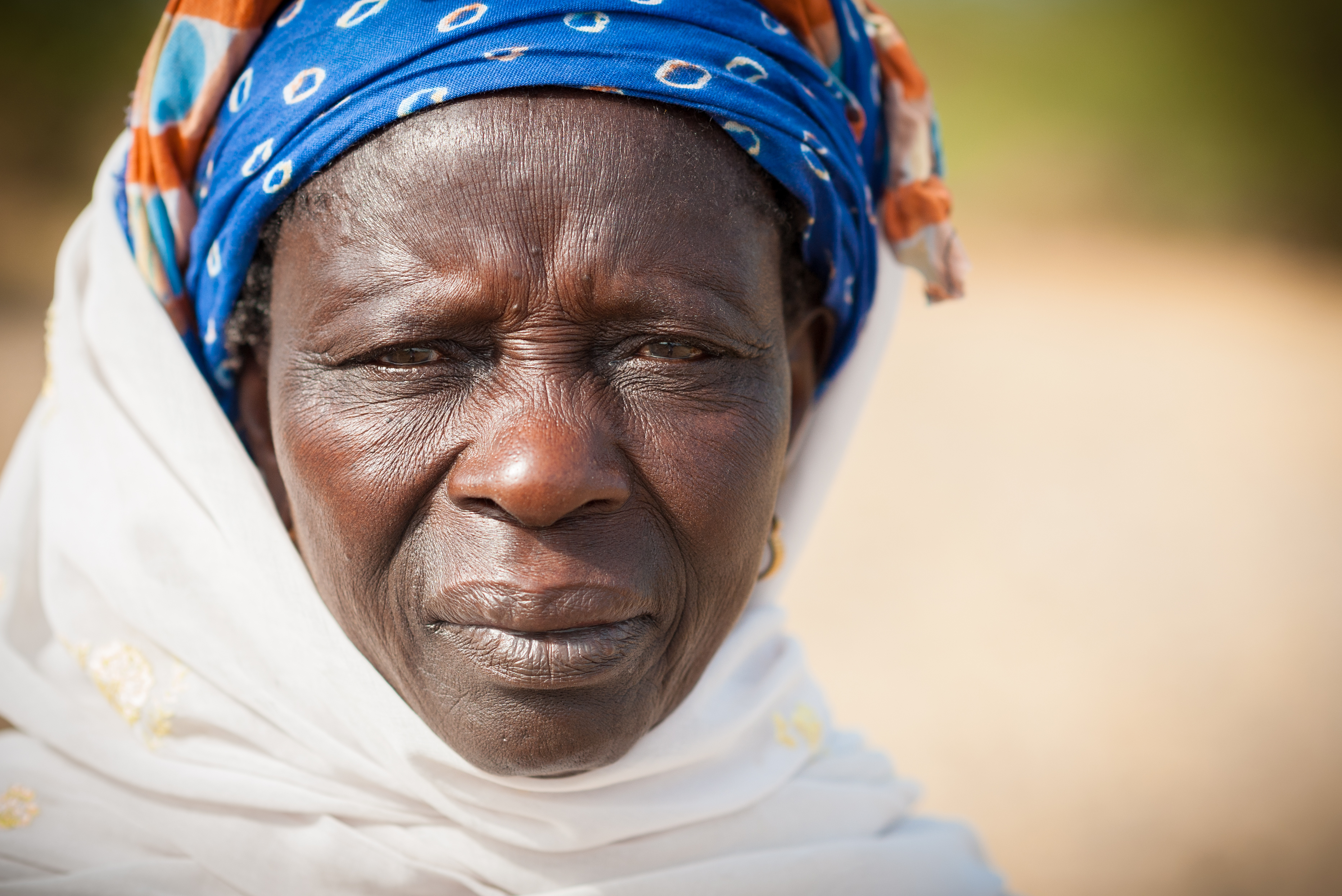 Bineta Fall (72), in her rice field on Baout Island, Senegal. The last in her community to get a rice harvest.     © Clément Tardif / Action