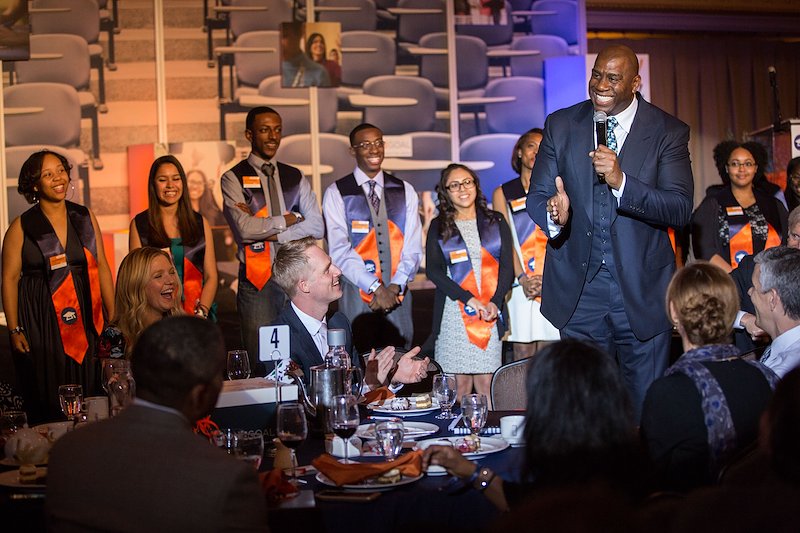 Earvin "Magic" Johnson has been a leader in helping OneGoal grow and reach more students across the nation.