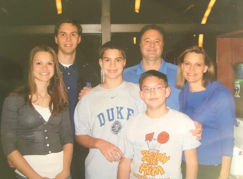 Nick Pagliuca with his parents, Steve and Judy, sister Stephanie and brothers Joe and Jesse.