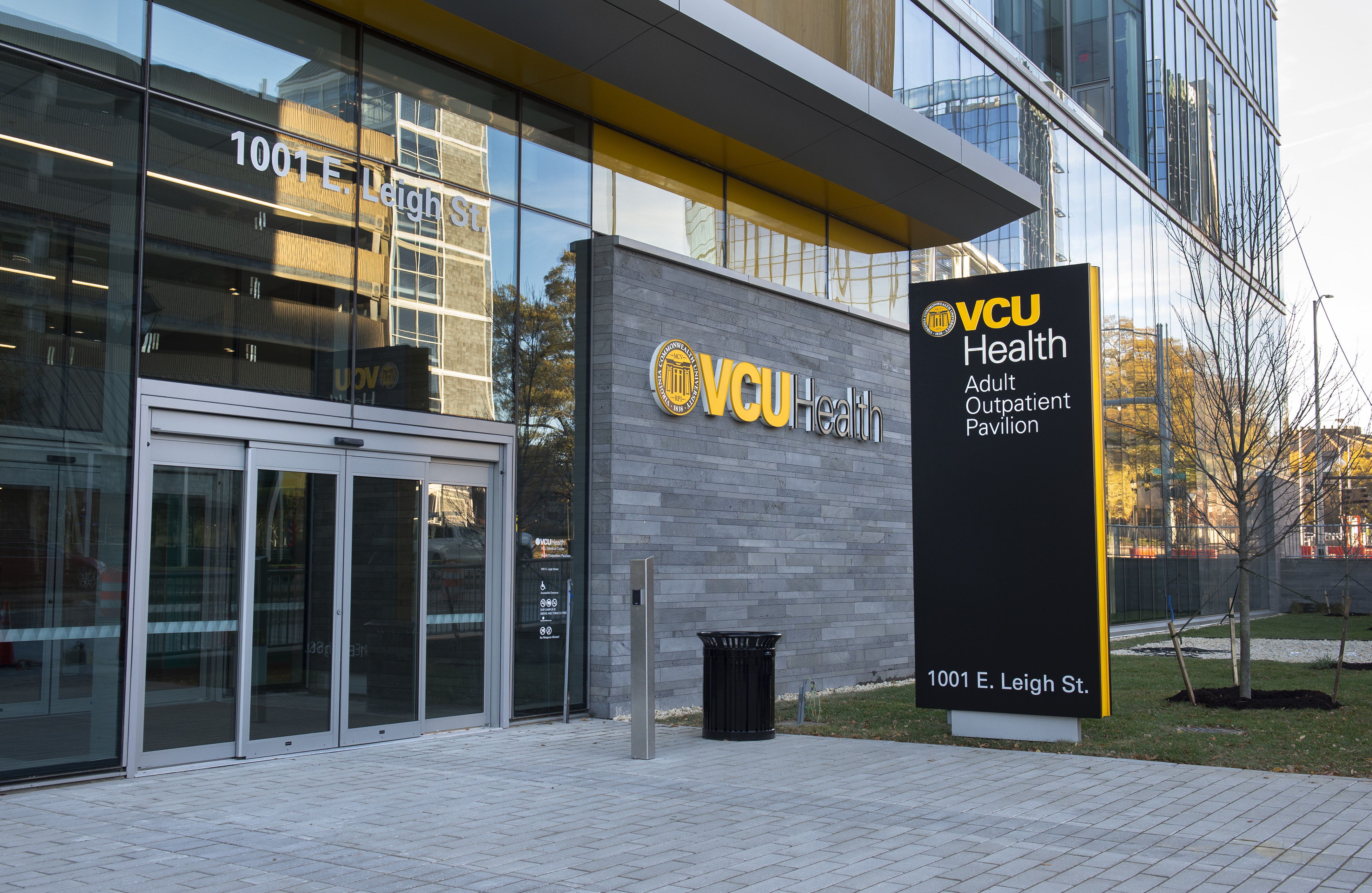 Leigh Street entrance of the Adult Outpatient Pavillion