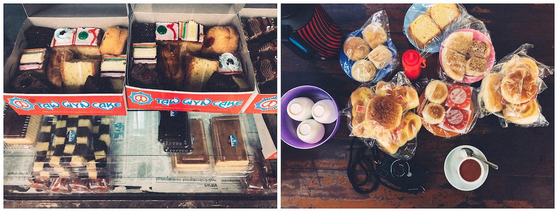 when i ordered my tea, they brought me an assortment of cakes and pastries. they must have thought i was very hungry or very greedy.