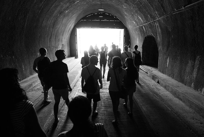 Tour of the Malinta Tunnel on Corregidor Island. Photo by Jaren Wilkey/BYU