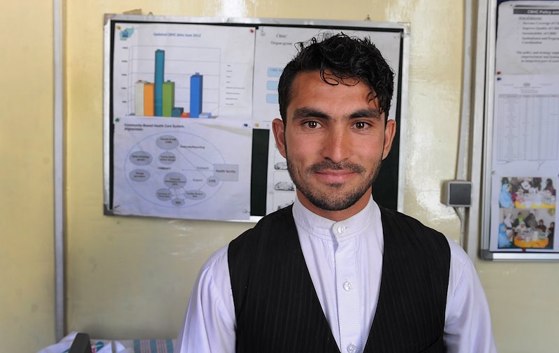 Mr. Safiullah Sadiq, Community Health Worker (Photo: Jawad Jalali/Afghan Eyes)