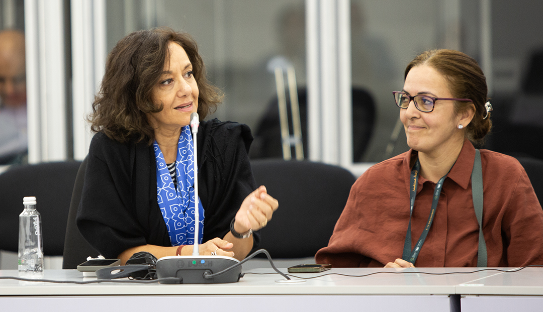 SGP National Coordinator in Mauritius, Pamela Bapoo-Dundoo (left ...