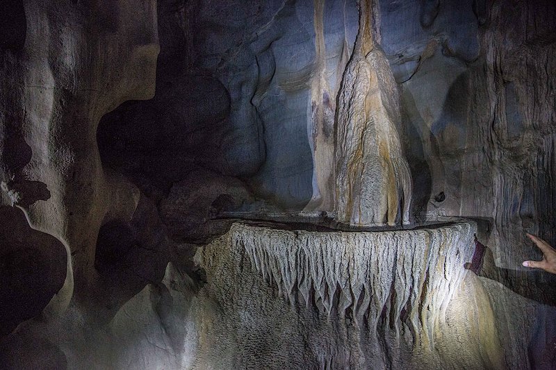 Inside the cave were countless formations that took tens of thousands of years to create.