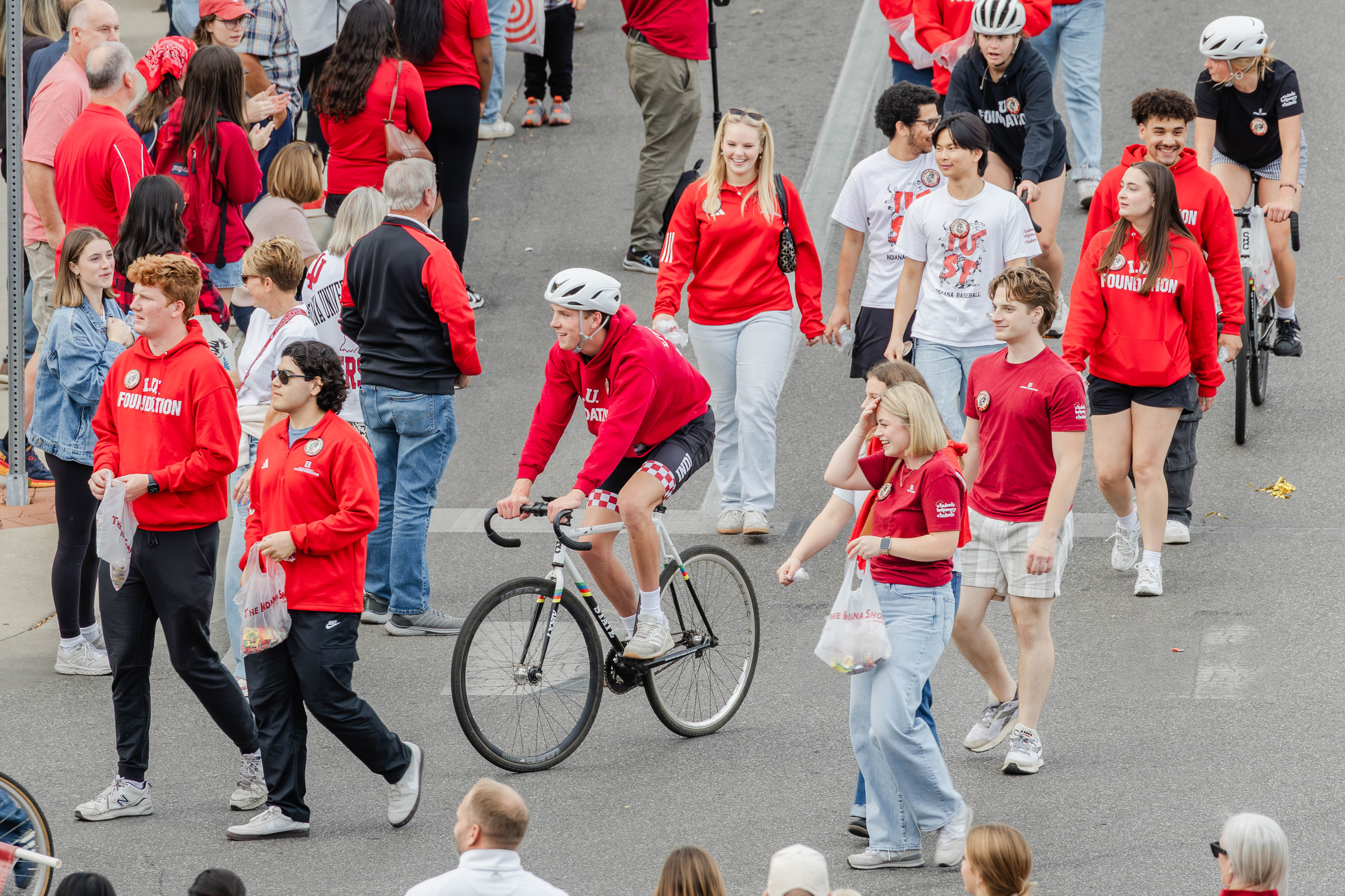 Members of the IU Student Foundation including Nick Tabscott ...