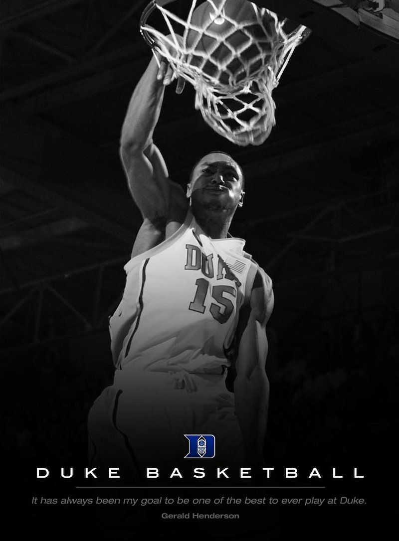 Team motivational poster made during G's time at Duke