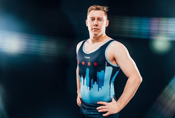 James Marden, President of Men's Gymnastics Club 2020. Photo by Rosario E. Zavala || UIC CREATIVE AND DIGITAL SERVICES