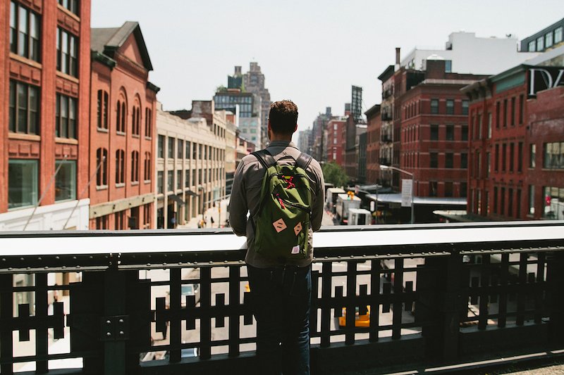 Rhett taking a look at the city - New York, NY