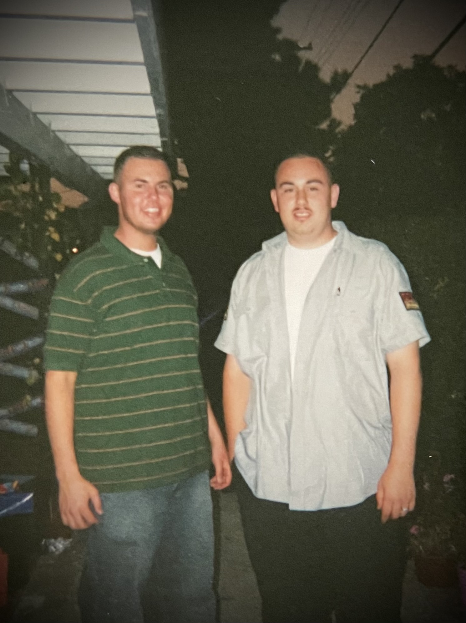 Jeff Luff with his brother James.