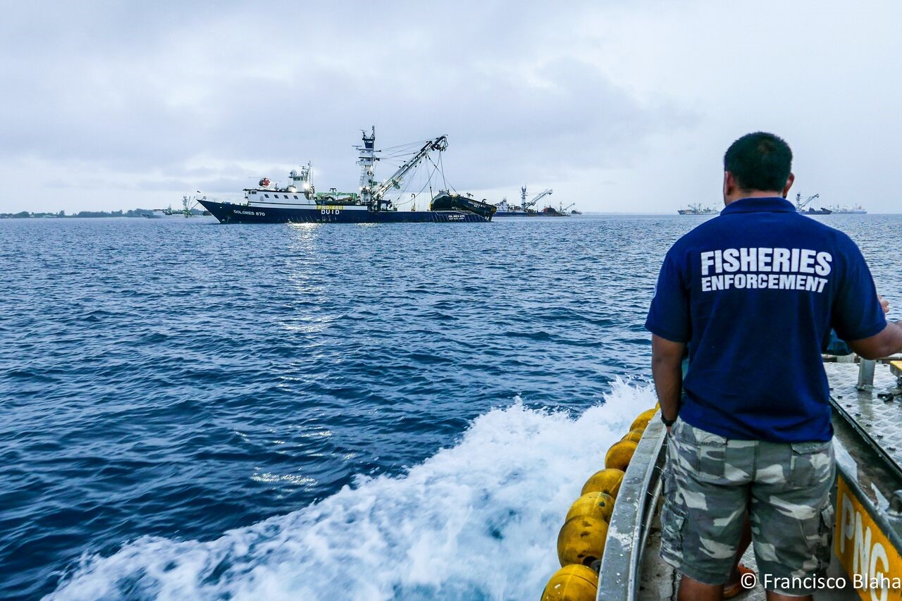 MCS in action – Fisheries Enforcement Officer on the job. Photo credit ...