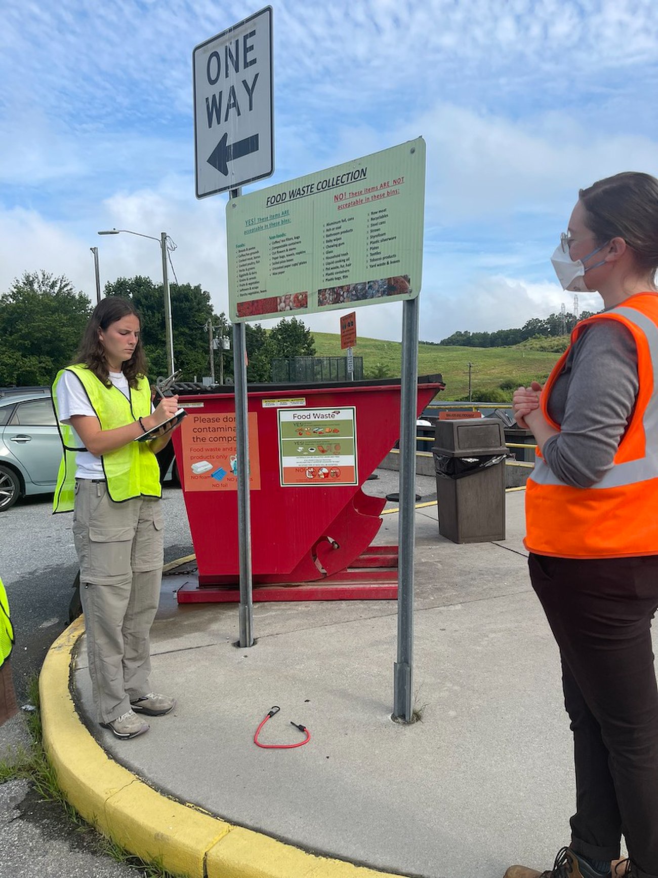 McCullough Fellow Ava Bjorkman-Tracy conducted a survey evaluating the county's Food Scraps Drop Off program.
