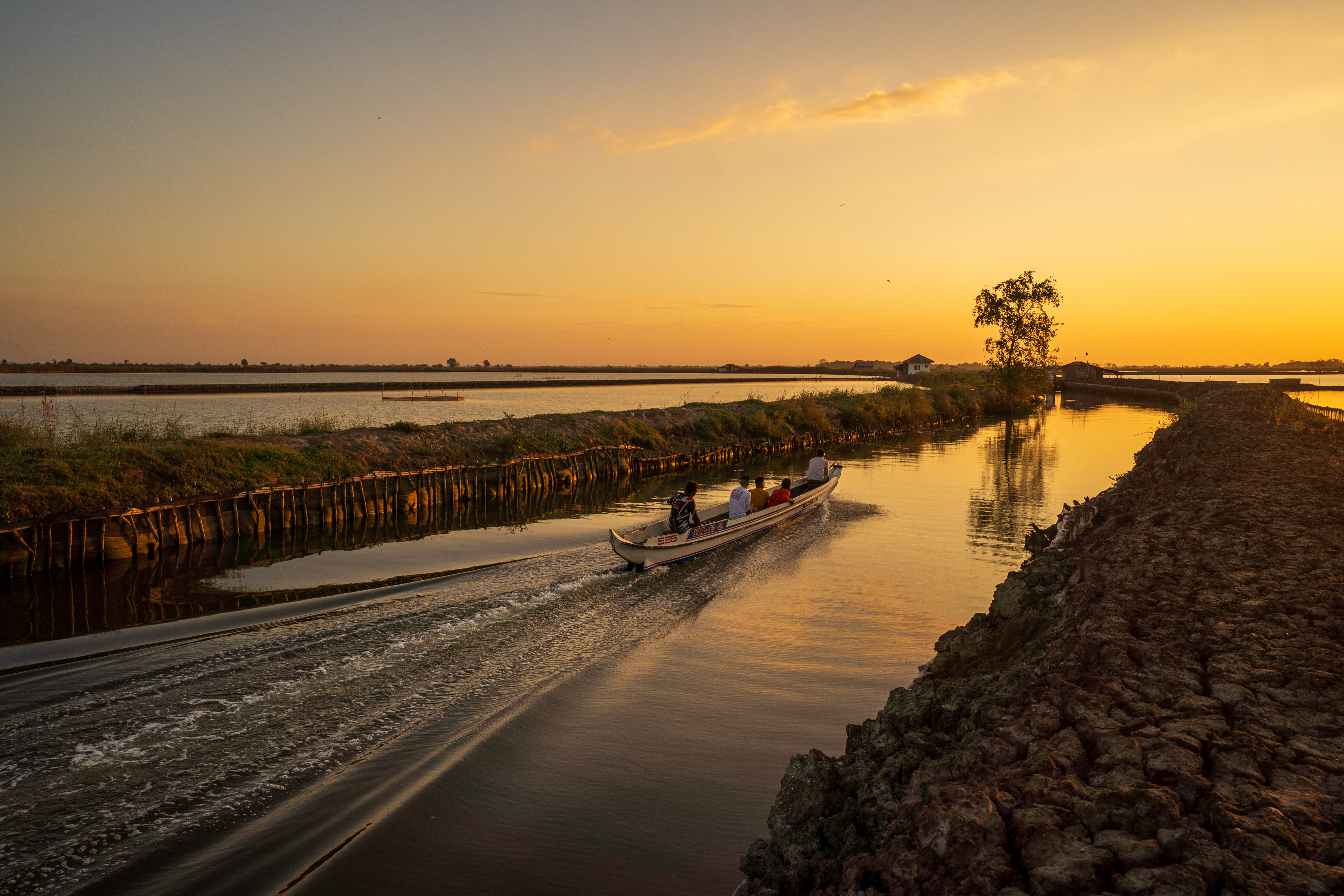 The Sasmuan Pampanga Coastal Wetlands is located downstream of the ...