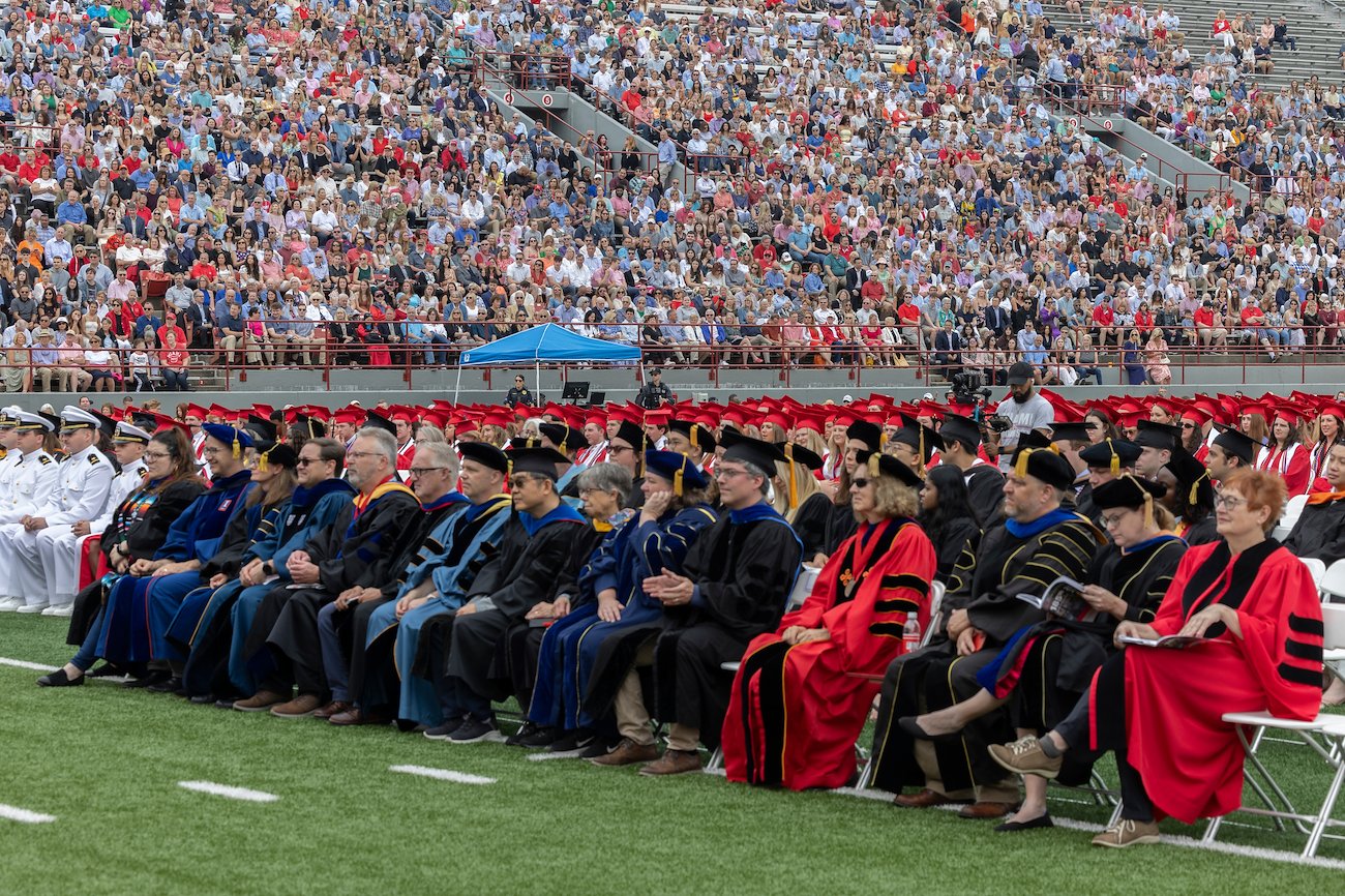 Yager Stadium hosted Miami University's spring commencement on May 18.