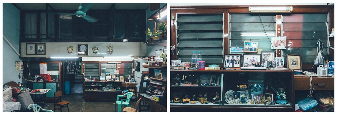 the interior of his 2 storey duplex house.
