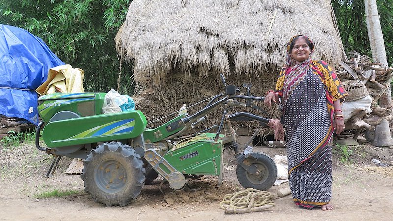 Sukanti Swain has become the go-to person in their village for the implementation of any government program. (Photo by Sam Mohanty)