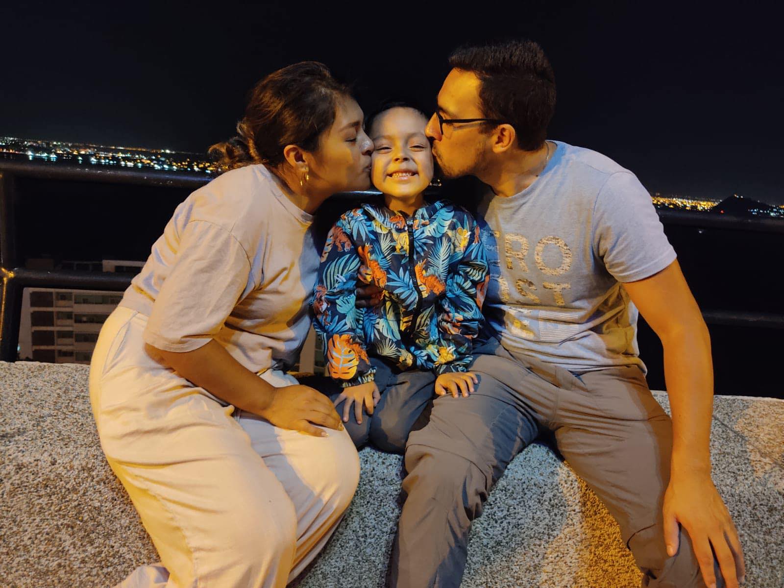 Andrea, Pablo and son, Caleb