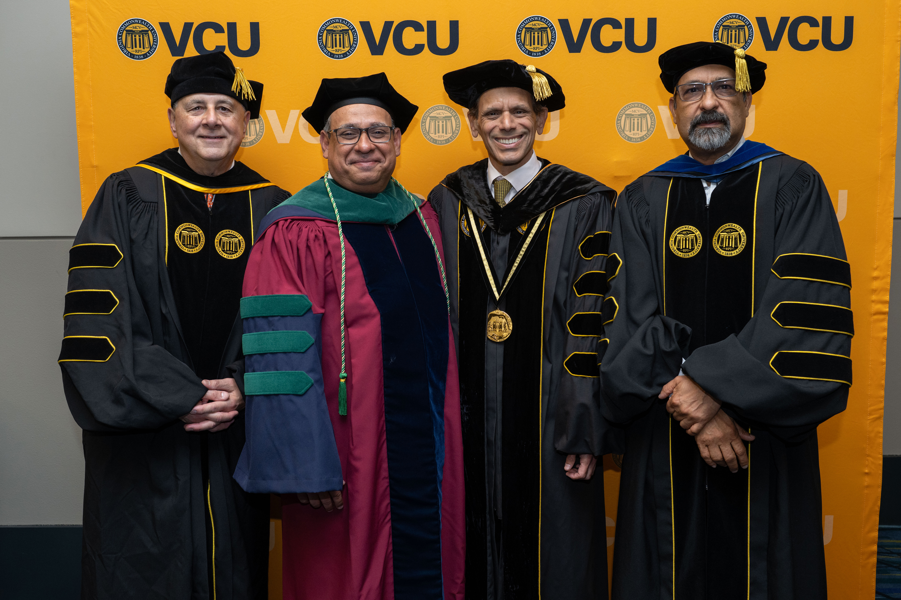 VCU Health CEO Marlon Levy, Provost Arturo Saavedra, VCU President ...