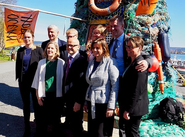 De nordiske miljøministerne, Dagfinn Høybråten, Erik Solheim og Tine Sundtoft.Foto: Runa Lindebjerg/ GRID-Arendal.