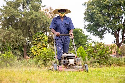 We love to keep our compound neat - thanks to our maintenance team!