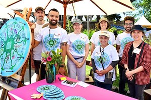 The Monell and Rowan team, from left: Joe Boback, Shayne Shands, Jen Kitson, Donna Sweigart, Ahmed Barakat, Ha Ngyuen and Karen Kreeger.