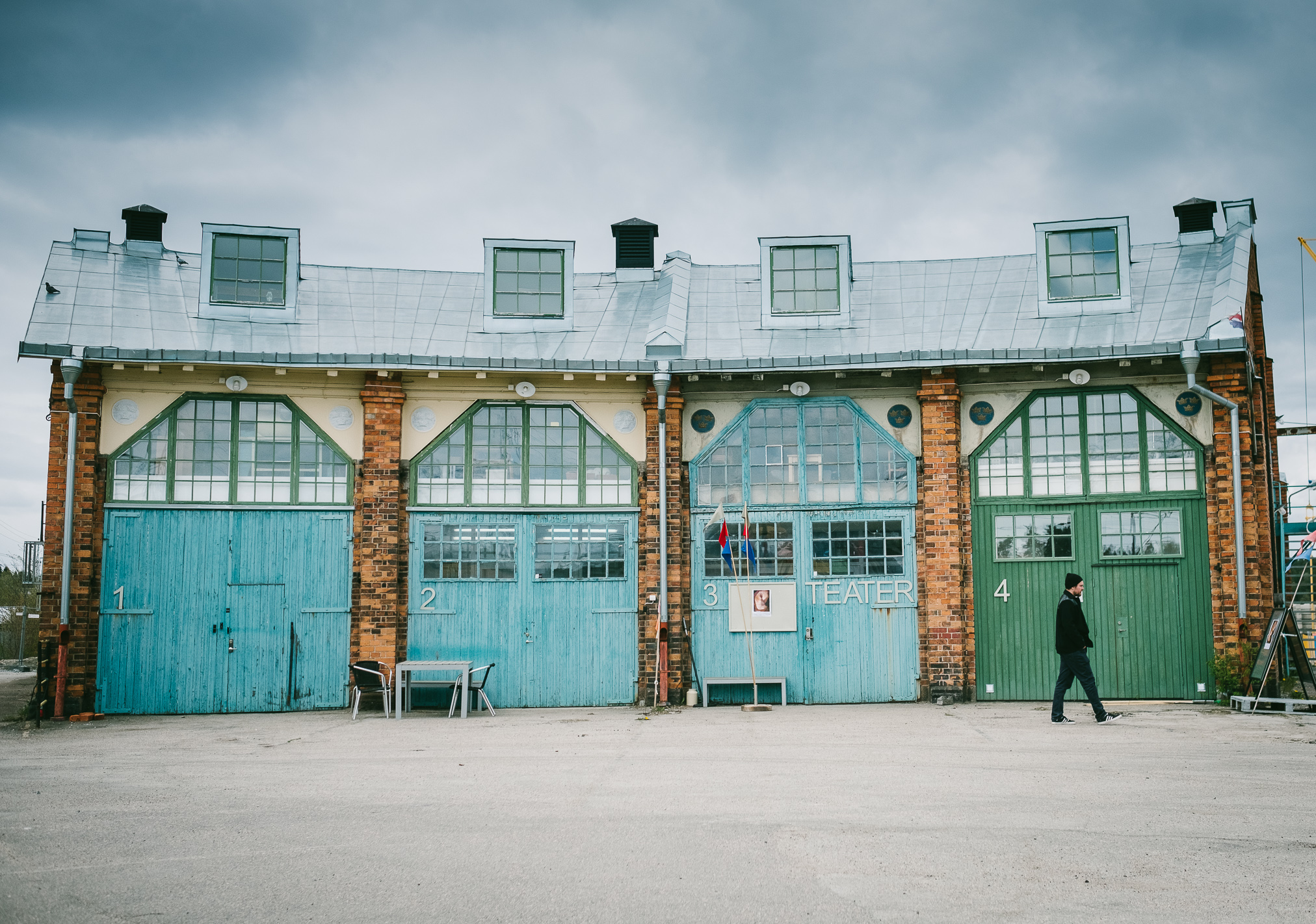 A former locomotive shed is hosting Martin's studio in Gnesta