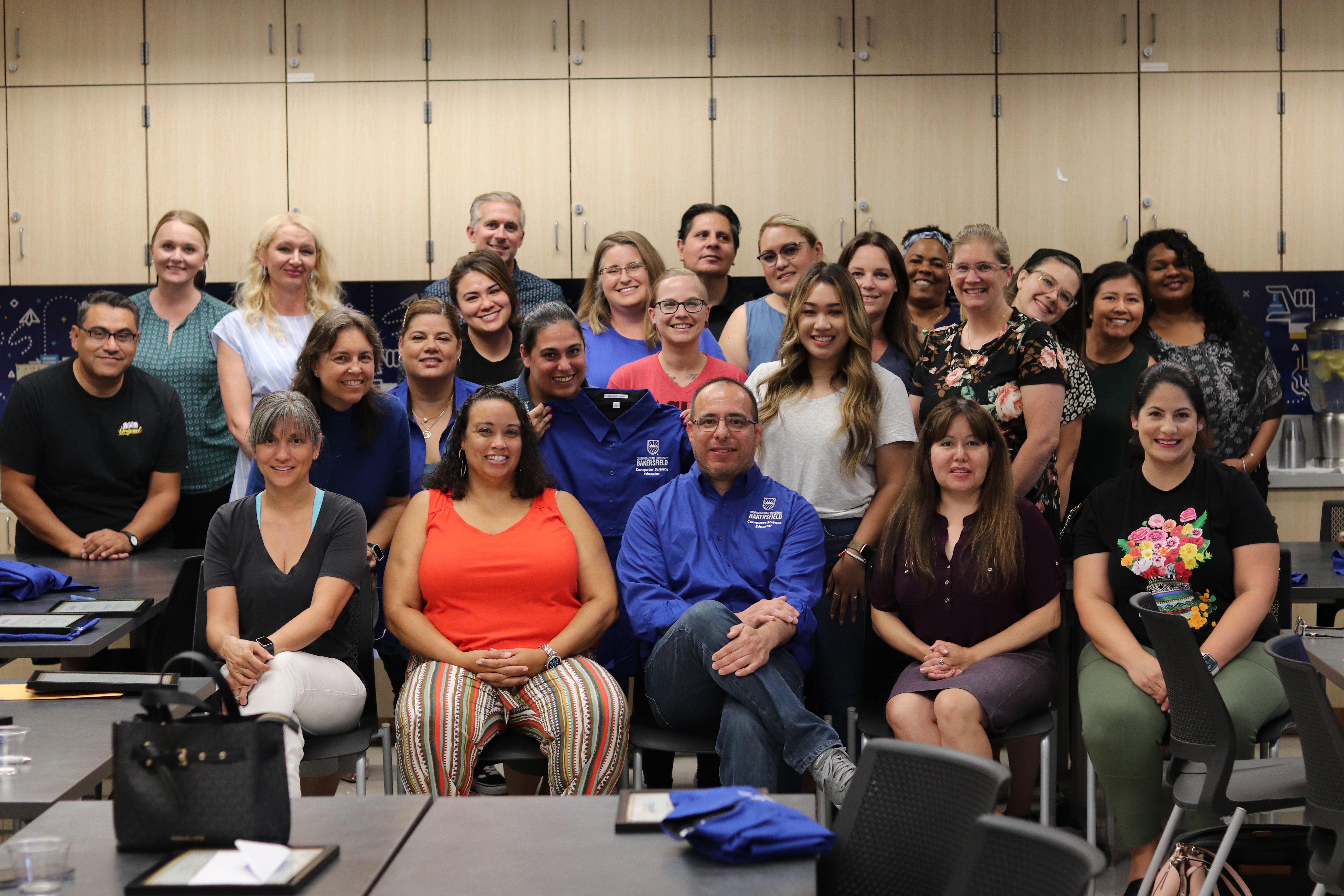 Piute Middle School Teacher Carla Recher (first person from left ...