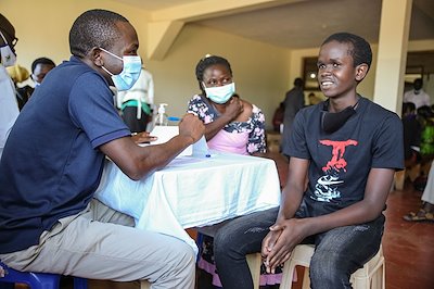 Samuel was born with hydrocephalus, and after treatment years ago, has been doing well! He wants to be a doctor.