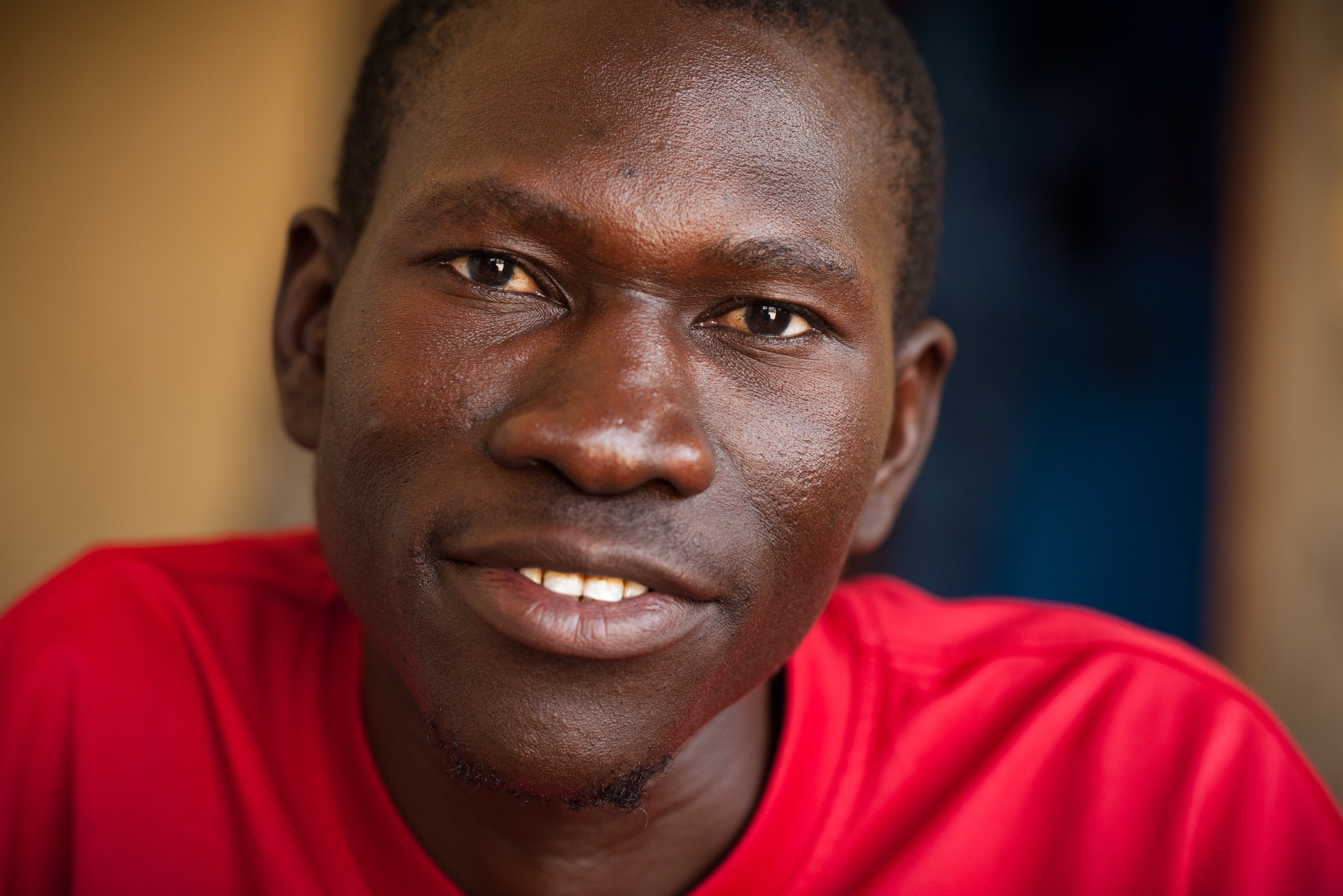 Youssapha Sarr is now an ActionAid field worker after a failed &amp; traumatic attempt to get to Europe.  © Clément Tardif / ActionAid