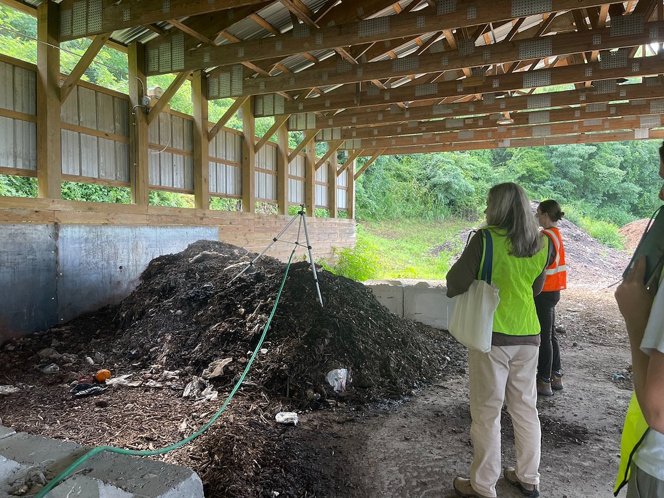 Ava Bjorkman-Tracy toured several composting facilities around Asheville.