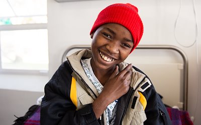 Alfred gives us his best smile the day before surgery!