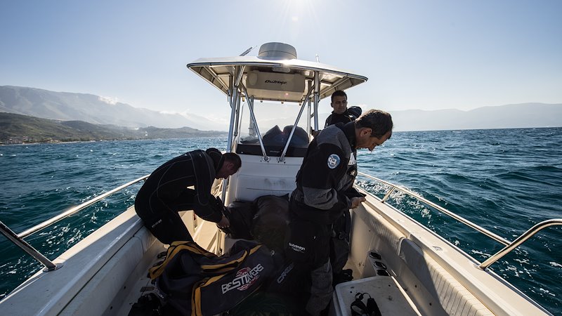Claudia Amico Albania2016- divers hired by the project in a study mission inside Karaburun-Sazan i national marine park.jpg