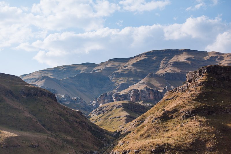 The foot hils of the Sani Pass, our passage into Lesotho