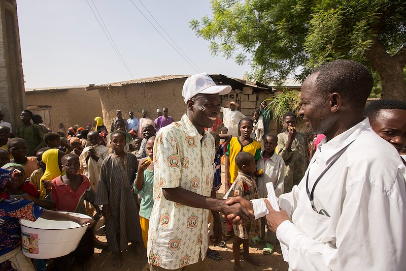Aliyu's big personality means he's welcomed wherever he goes. Communities are grateful for the service he provides.