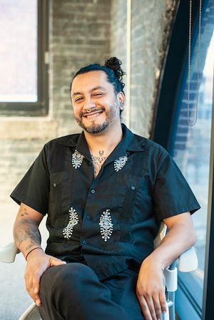 Community Vitality Awardee and Artist Luis Alvaro Sahagun Nuño. Photo Courtesy of Cori Anderson.