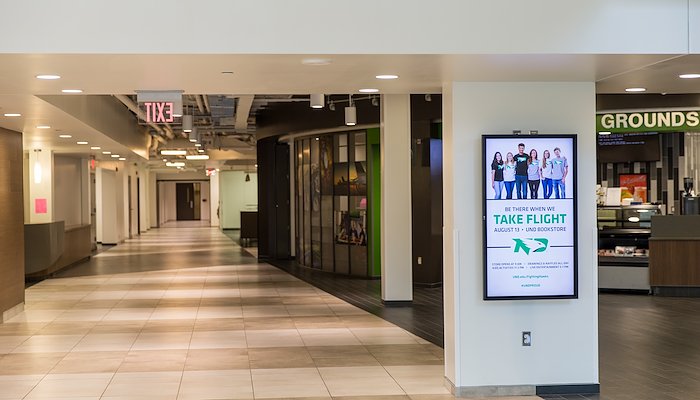 Read Digital Signage by UND Housing and Dining Services
