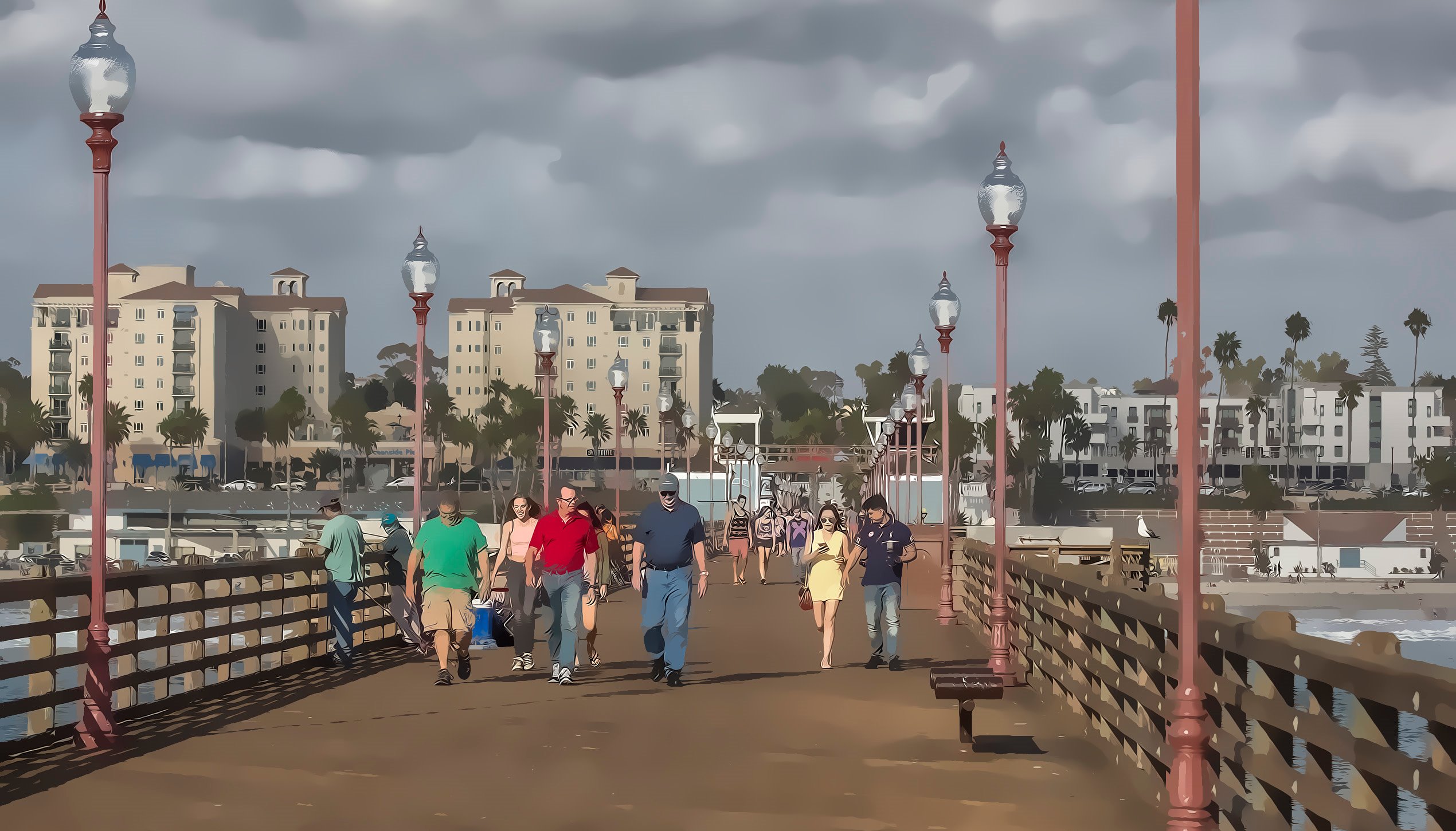 Read Oceanside Pier by Kim Bridges