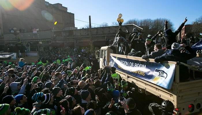 Read Seahawks championship parade by Joshua Trujillo