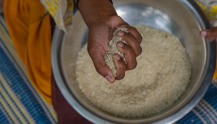 Read A handful of rice by Elizabeth Stevens