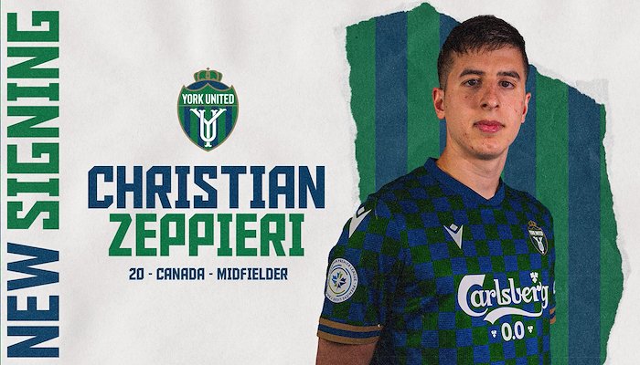 Read York United FC announce signing of midfielder Christian&nbsp;Zeppieri to U SPORTS contract&nbsp; by Brittany Arner