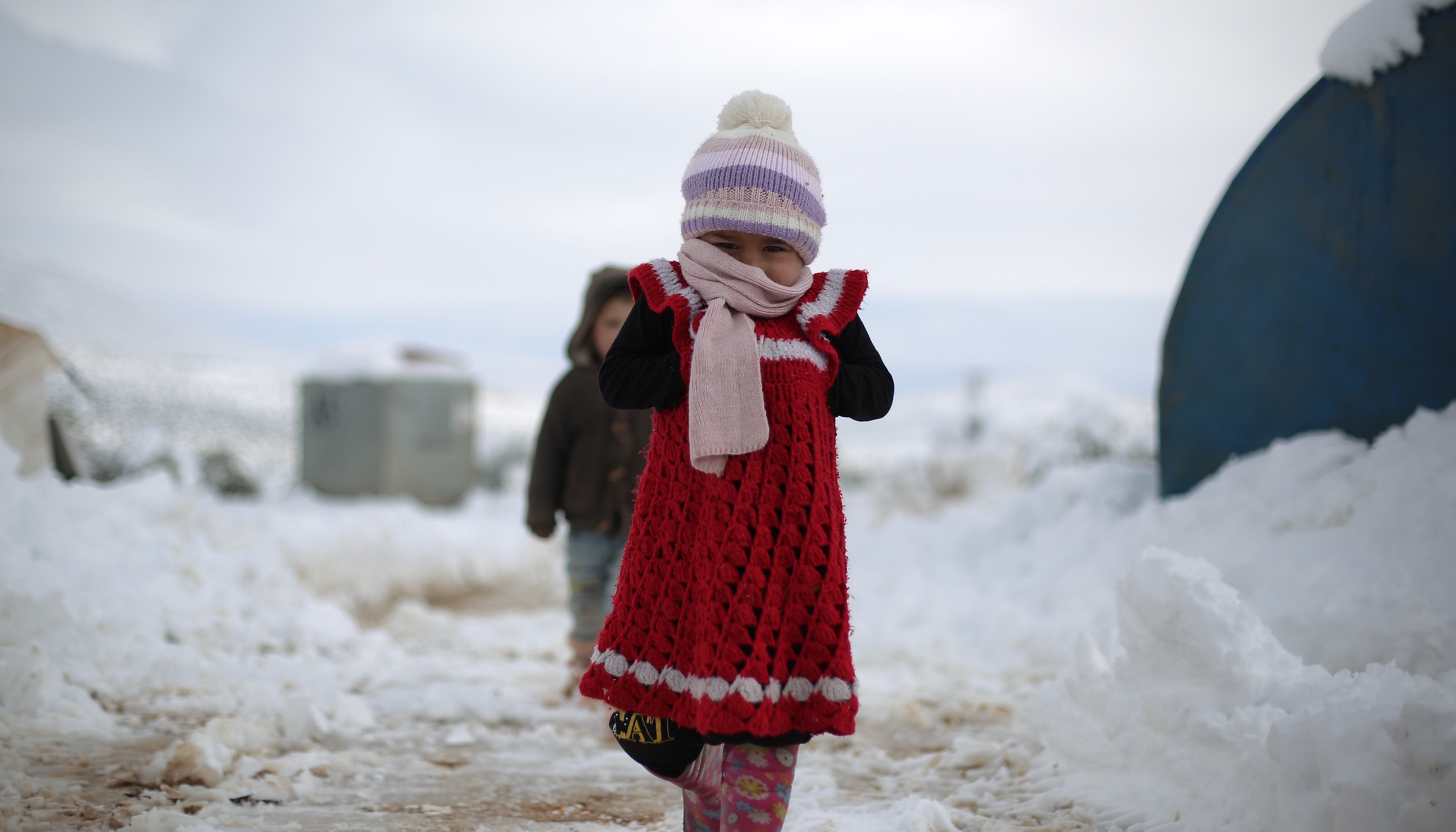 Read And someone made a snowperson with a heart in Idleb by United Nations OCHA