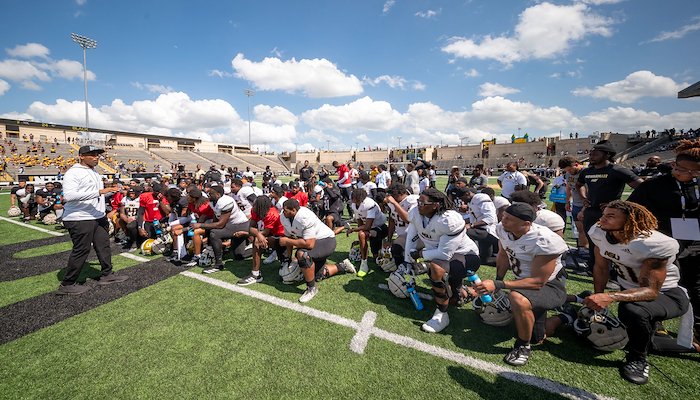Read The 2025 Black and Gold Spring Football Game by Alabama State Photos