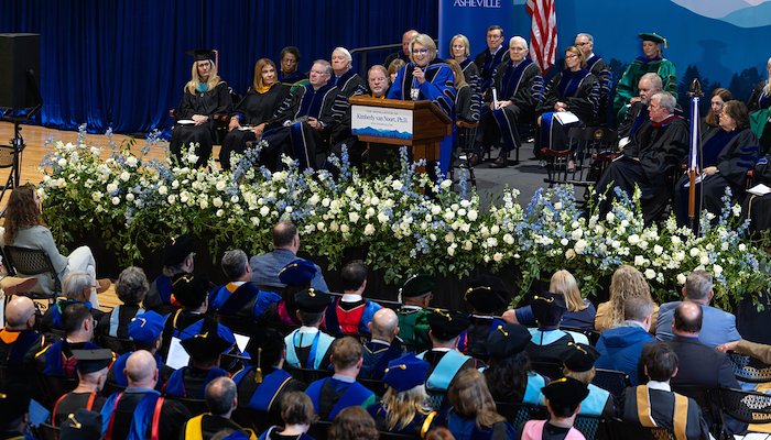 Read UNC Asheville installs its ninth chancellor, Kimberly van Noort, Ph.D. by UNC Asheville