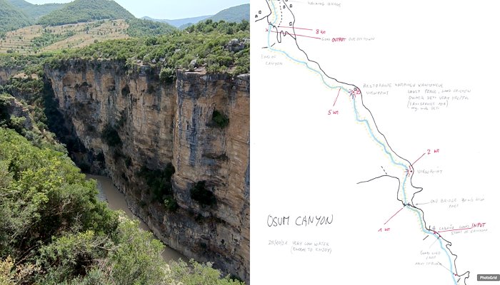 Read Packrafting in solitaria nel canyon dell’Osum in Albania by Sergi Tur Badenas