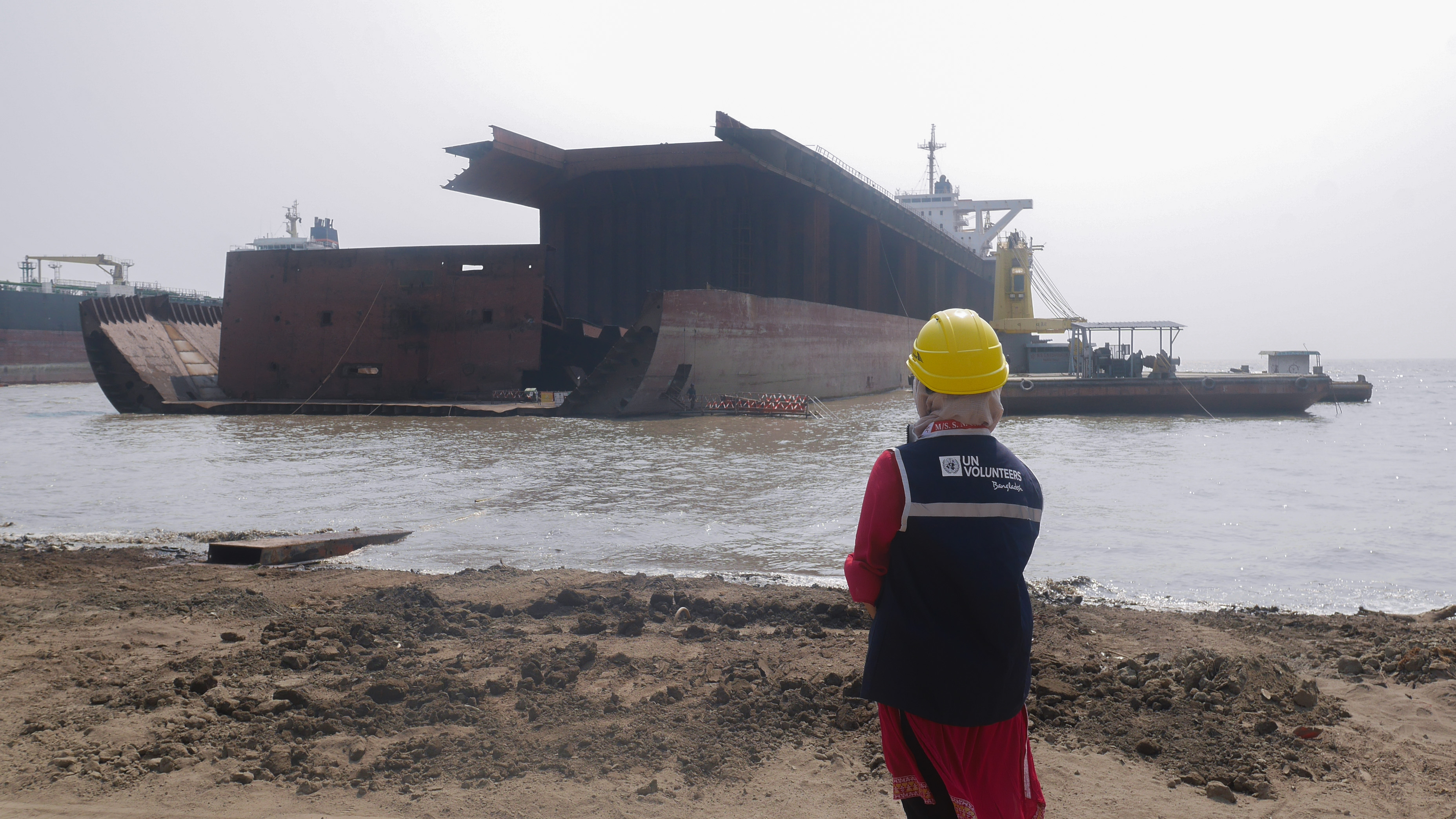 Cover photo of Old ships, new purpose: Setting ship recycling standards in Bangladesh by UN Volunteers