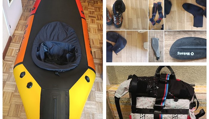 Read Example of packraft equipment for an expedition by Sergi Tur Badenas